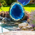 Wind Chime with Agate Slices for Indoor or Outdoor Use